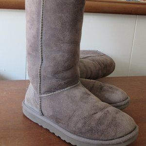 Gray Ugg Tall Boots size 6